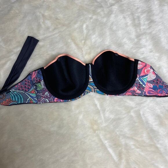 Maaji multicolor strapless bikini top Med - Picture 5 of 7
